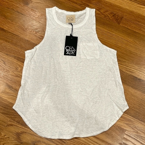 Chaser women’s burn out cotton essential tank top size medium new with tags - Picture 1 of 4